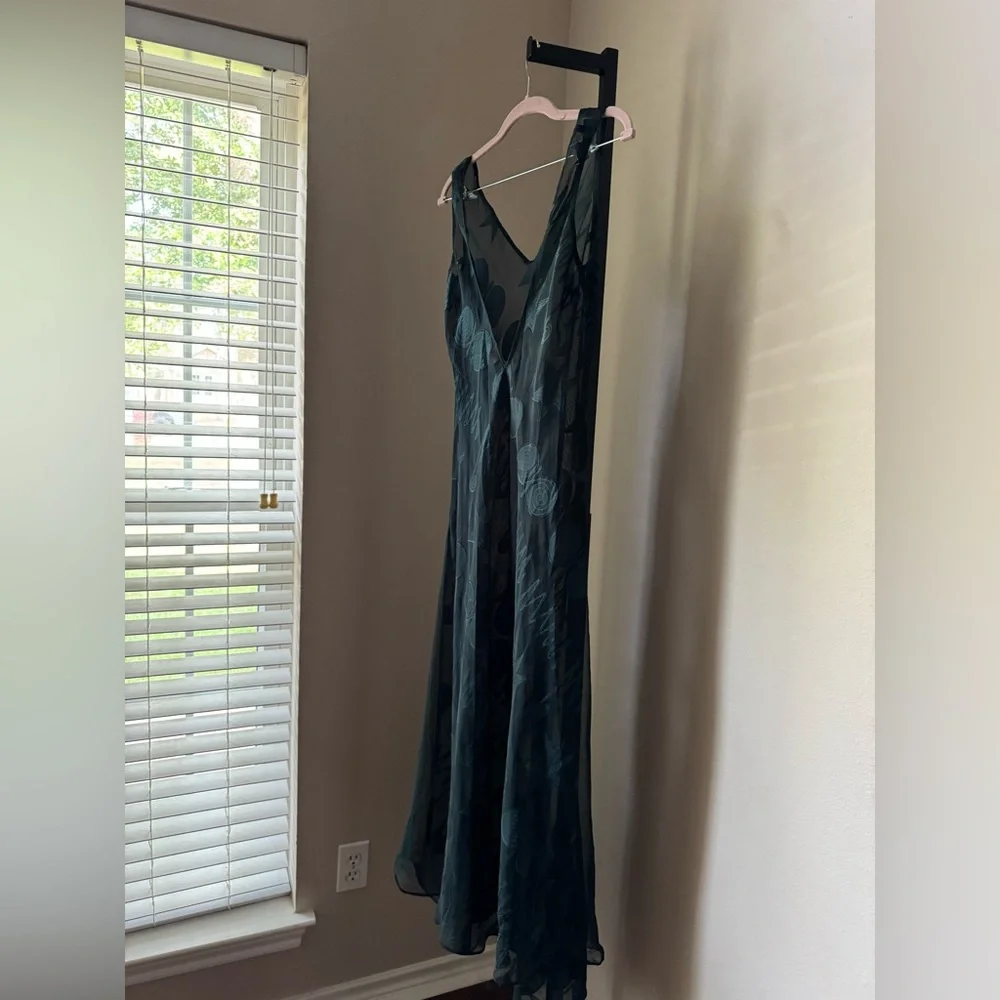 Vintage Victoria’s Secret gold label Sheer green Sleeveless slip Dress - Picture 9 of 9